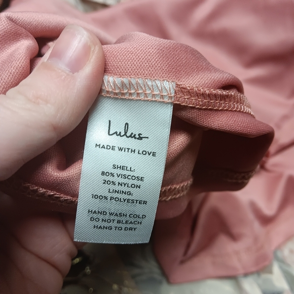 Lulus Composed Beauty Blush Pink Burnout Velvet Dress Medium - Picture 8 of 8